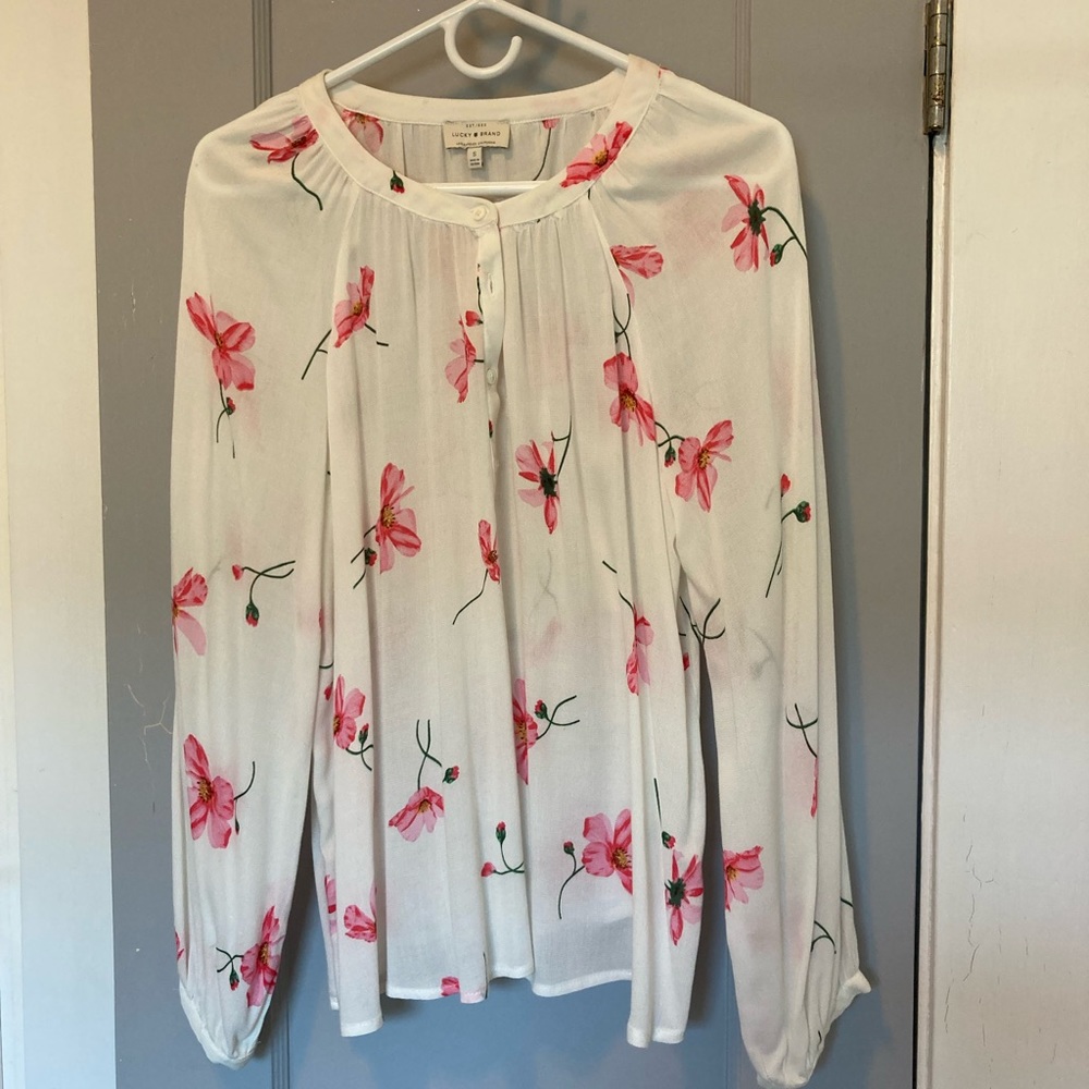 Lucky Brand floral blouse